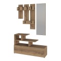 Vesty Megapap melamine entrance furniture in light brown color 100x36x61cm.