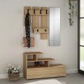 Vesty Megapap melamine entrance furniture in natural beech color 100x36x61cm.