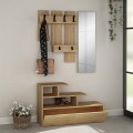 Vesty Megapap melamine entrance furniture in natural beech color 100x36x61cm.