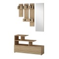 Vesty Megapap melamine entrance furniture in natural beech color 100x36x61cm.