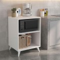Biva V2 Megapap melamine oven cabinet in white color 59.6x56x85cm.
