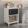 Biva V2 Megapap melamine oven cabinet in white color 59.6x56x85cm.