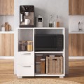 Ece Megapap melamine kitchen cabinet in white color 80x40x83cm.