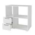 Ece Megapap melamine kitchen cabinet in white color 80x40x83cm.