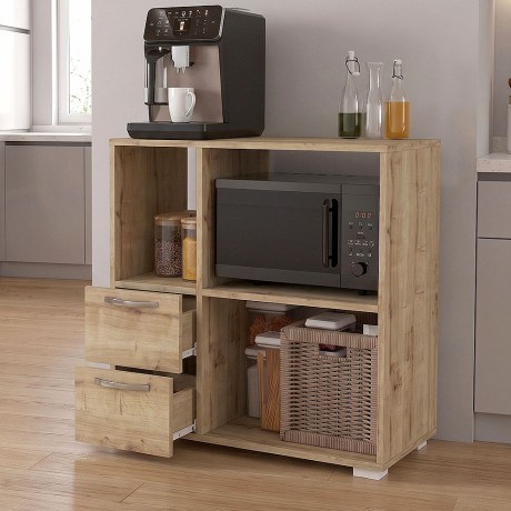 Ece Megapap melamine kitchen cabinet in sapphire oak color 80x40x83cm.