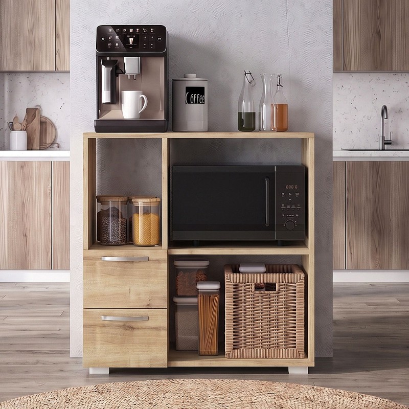 Ece Megapap melamine kitchen cabinet in sapphire oak color 80x40x83cm.