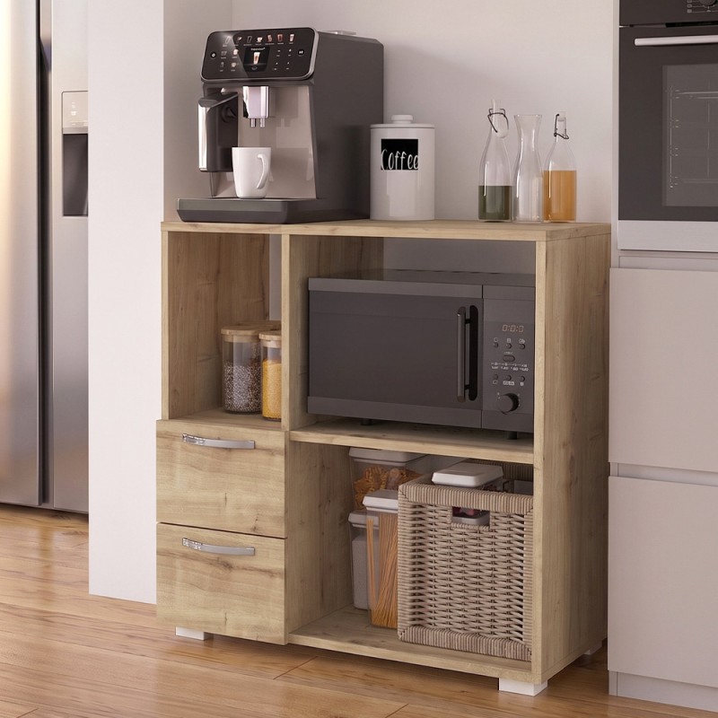 Ece Megapap melamine kitchen cabinet in sapphire oak color 80x40x83cm.