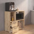 Ece Megapap melamine kitchen cabinet in sapphire oak color 80x40x83cm.