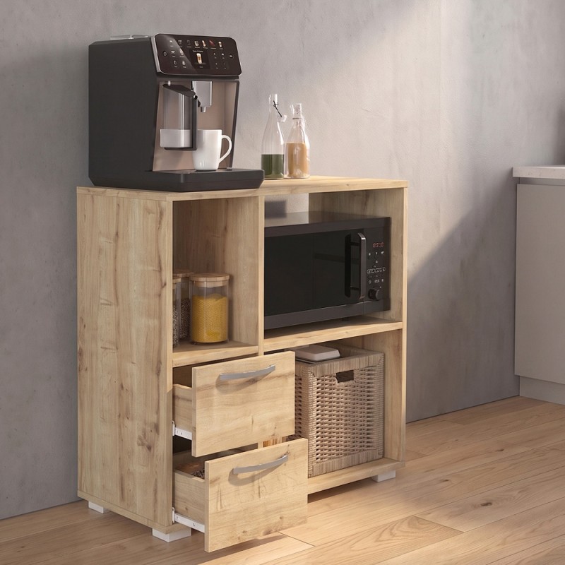 Ece Megapap melamine kitchen cabinet in sapphire oak color 80x40x83cm.