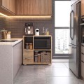 Ece Megapap melamine kitchen cabinet in sapphire oak color 80x40x83cm.
