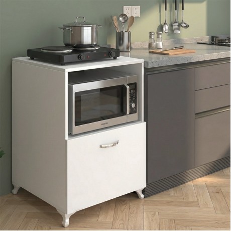 Nadine Megapap melamine kitchen furniture in white color 60x57x85cm.