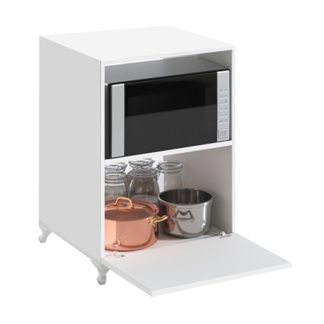 Nadine Megapap melamine kitchen furniture in white color 60x57x85cm.