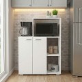 Pars Megapap melamine kitchen cabinet in white color 90x40x123cm.