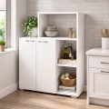 Pars Megapap melamine kitchen cabinet in white color 90x40x123cm.