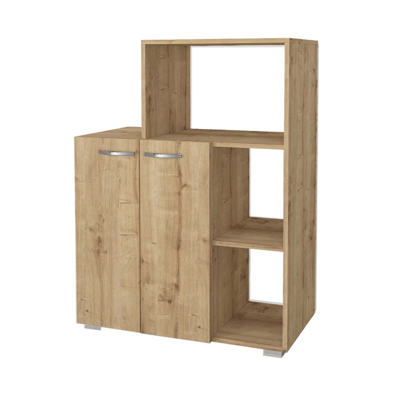 Pars Megapap melamine kitchen cabinet in sapphire oak color 90x40x123cm.