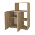 Pars Megapap melamine kitchen cabinet in sapphire oak color 90x40x123cm.