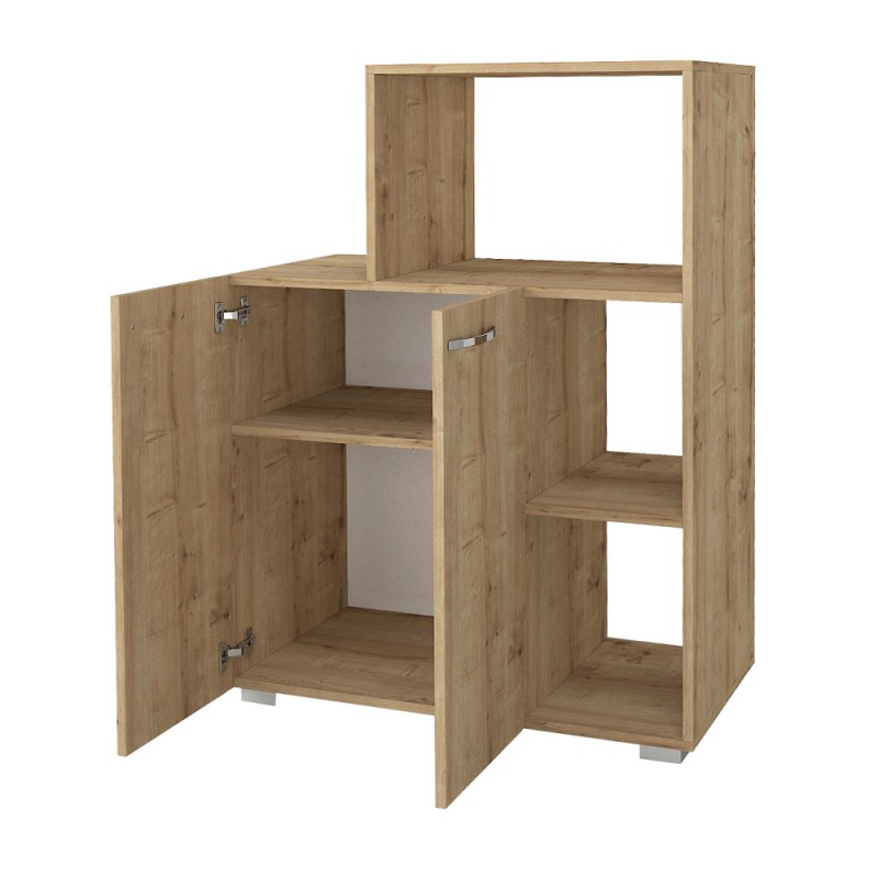 Pars Megapap melamine kitchen cabinet in sapphire oak color 90x40x123cm.