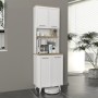 Potter 2 Megapap melamine kitchen furniture in white - rota oak color 60x40x196.1cm.