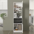 Tuco 1 Megapap melamine kitchen furniture in white color 53.8x40x180cm.