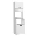 Tuco 1 Megapap melamine kitchen furniture in white color 53.8x40x180cm.