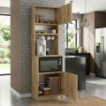 Tuco 1 Megapap melamine kitchen furniture in sapphire oak color 53.8x40x180cm.