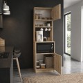 Tuco 1 Megapap melamine kitchen furniture in sapphire oak color 53.8x40x180cm.