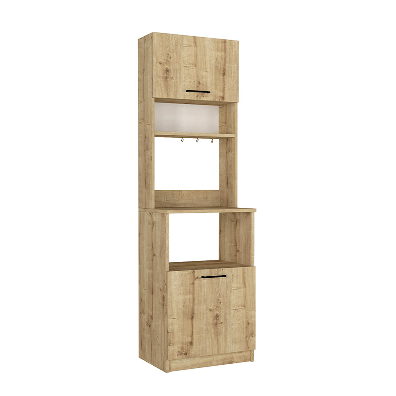 Tuco 1 Megapap melamine kitchen furniture in sapphire oak color 53.8x40x180cm.