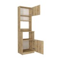 Tuco 1 Megapap melamine kitchen furniture in sapphire oak color 53.8x40x180cm.