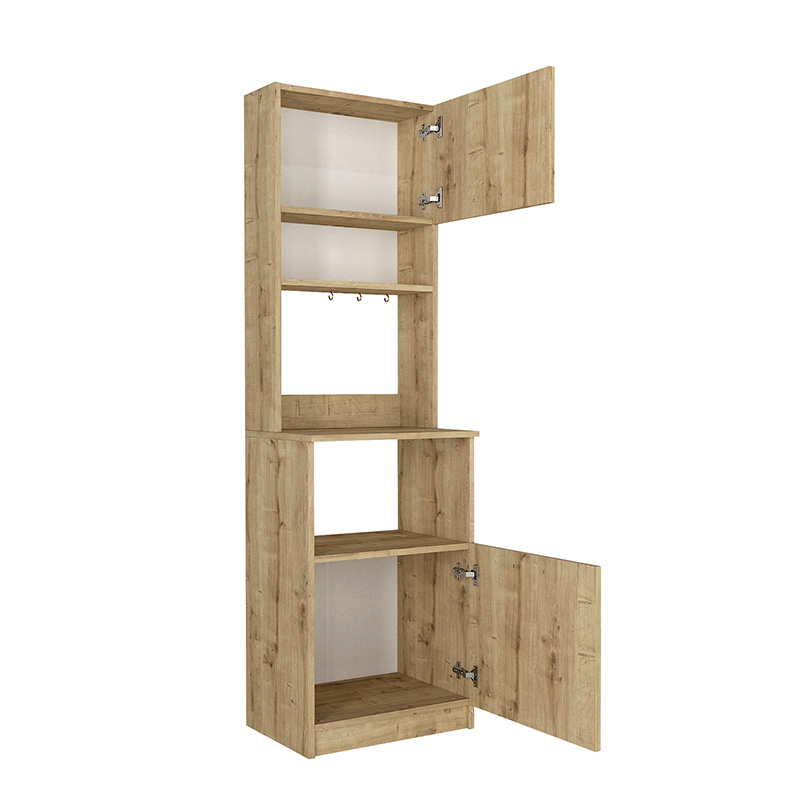 Tuco 1 Megapap melamine kitchen furniture in sapphire oak color 53.8x40x180cm.