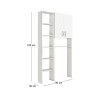 Έπιπλο πλυντηρίου Make Megapap χρώμα λευκό 96x20x180εκ.