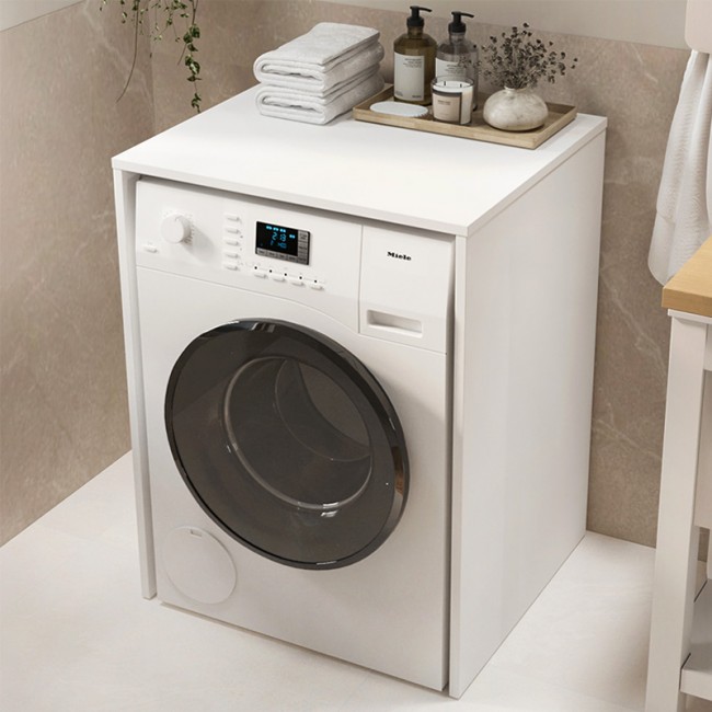 Έπιπλο πλυντηρίου Pinar Megapap χρώμα λευκό 65,5x60x88,6εκ.