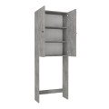 Romme Megapap melamine laundry machine cabinet in concrete grey color 65x27,1x180cm.