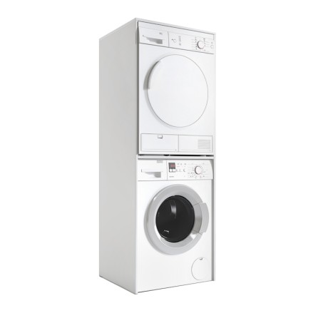 Evgenia Megapap melamine washing machine and draywer cabinet in white color 70x60x180cm.