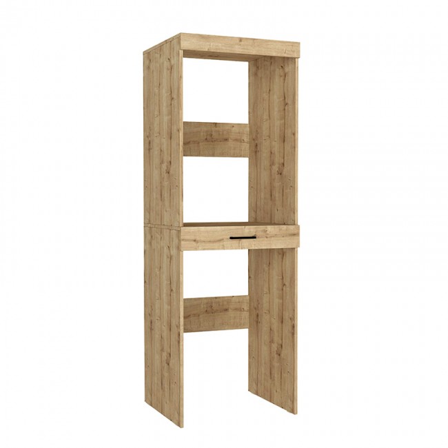 Έπιπλο πλυντηρίου - στεγνωτηρίου Fika Megapap χρώμα sapphire oak 67x61,8x198,5εκ.
