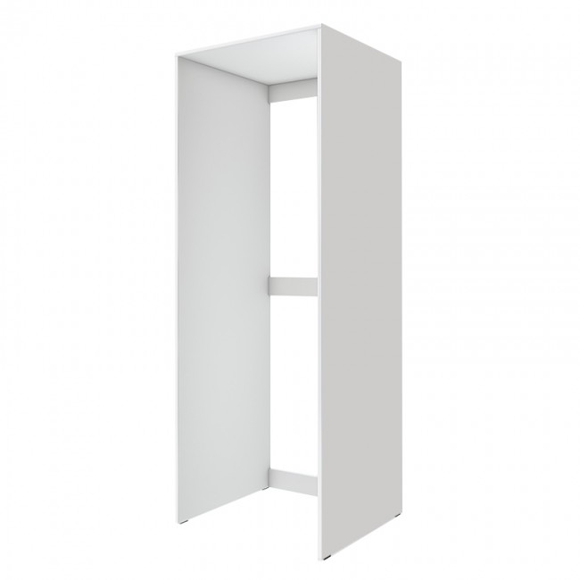 Έπιπλο πλυντηρίου - στεγνωτηρίου Zakar Megapap χρώμα λευκό 70x60x180εκ.