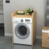 Έπιπλο πλυντηρίου Toren Megapap χρώμα φυσικό οξιάς 65x60x100εκ.