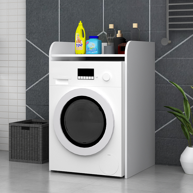 Toren Megapap melamine washing machine furniture in white color 65x60x100cm.