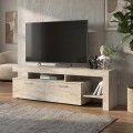 Acnes Megapap melamine tv stand in travertine color 160x40x53cm.