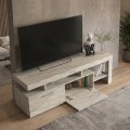 Acnes Megapap melamine tv stand in travertine color 160x40x53cm.