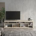 Acnes Megapap melamine tv stand in travertine color 220x40x52cm.