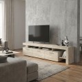 Acnes Megapap melamine tv stand in travertine color 220x40x52cm.