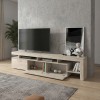 Έπιπλο τηλεόρασης Acnes Megapap χρώμα travertine 220x40x52εκ.