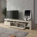 Acnes Megapap melamine tv stand in travertine color 220x40x52cm.