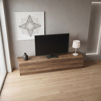 Έπιπλο τηλεόρασης Ahenk Megapap χρώμα καρυδί 160x31,3x32,9εκ.