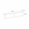 Ahenk Megapap melamine tv stand in walnut color 160x31,3x32,9cm.
