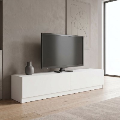 Έπιπλο τηλεόρασης Ahenk Megapap χρώμα λευκό 160x31,3x32,9εκ.