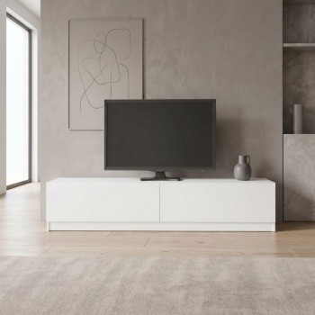 Έπιπλο τηλεόρασης Ahenk Megapap χρώμα λευκό 160x31,3x32,9εκ.