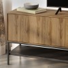 Έπιπλο τηλεόρασης Amira Megapap χρώμα καρυδί Ud - black wood 180x35x55εκ.