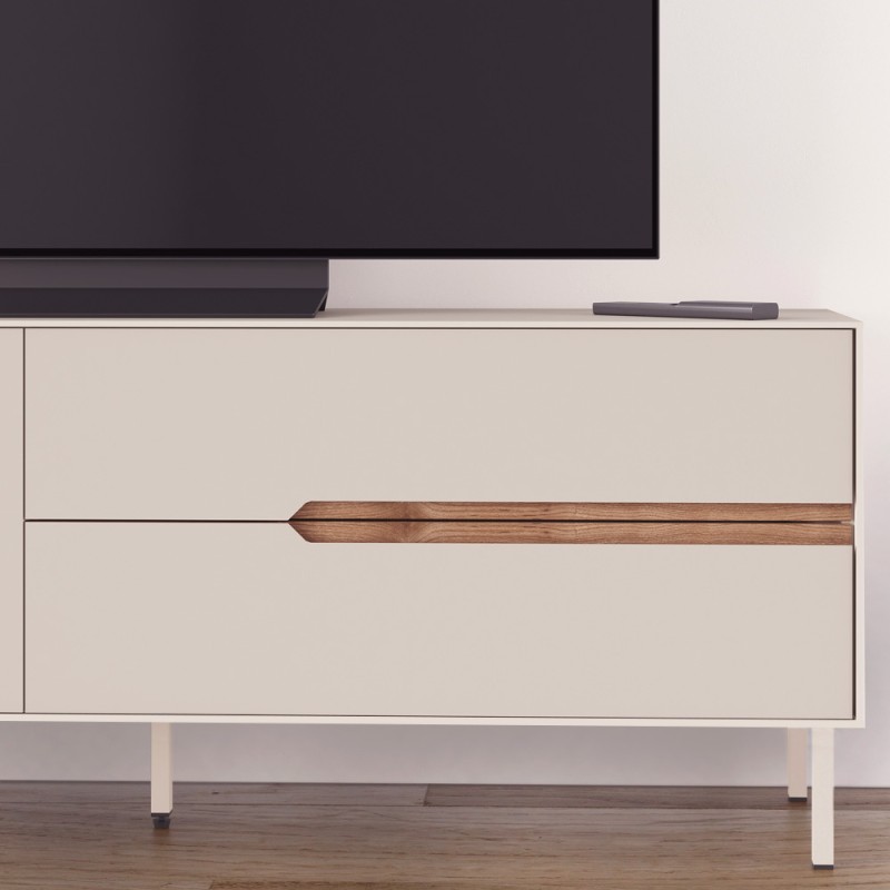 Arch Megapap melamine tv stand in sandstone color 150x35x56.5cm.