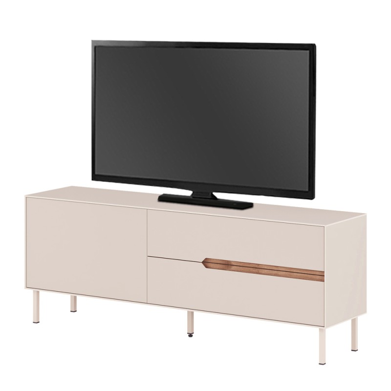 Arch Megapap melamine tv stand in sandstone color 150x35x56.5cm.
